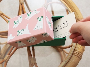 yukino名刺サイズ貼り箱 「PUGS」ピンク