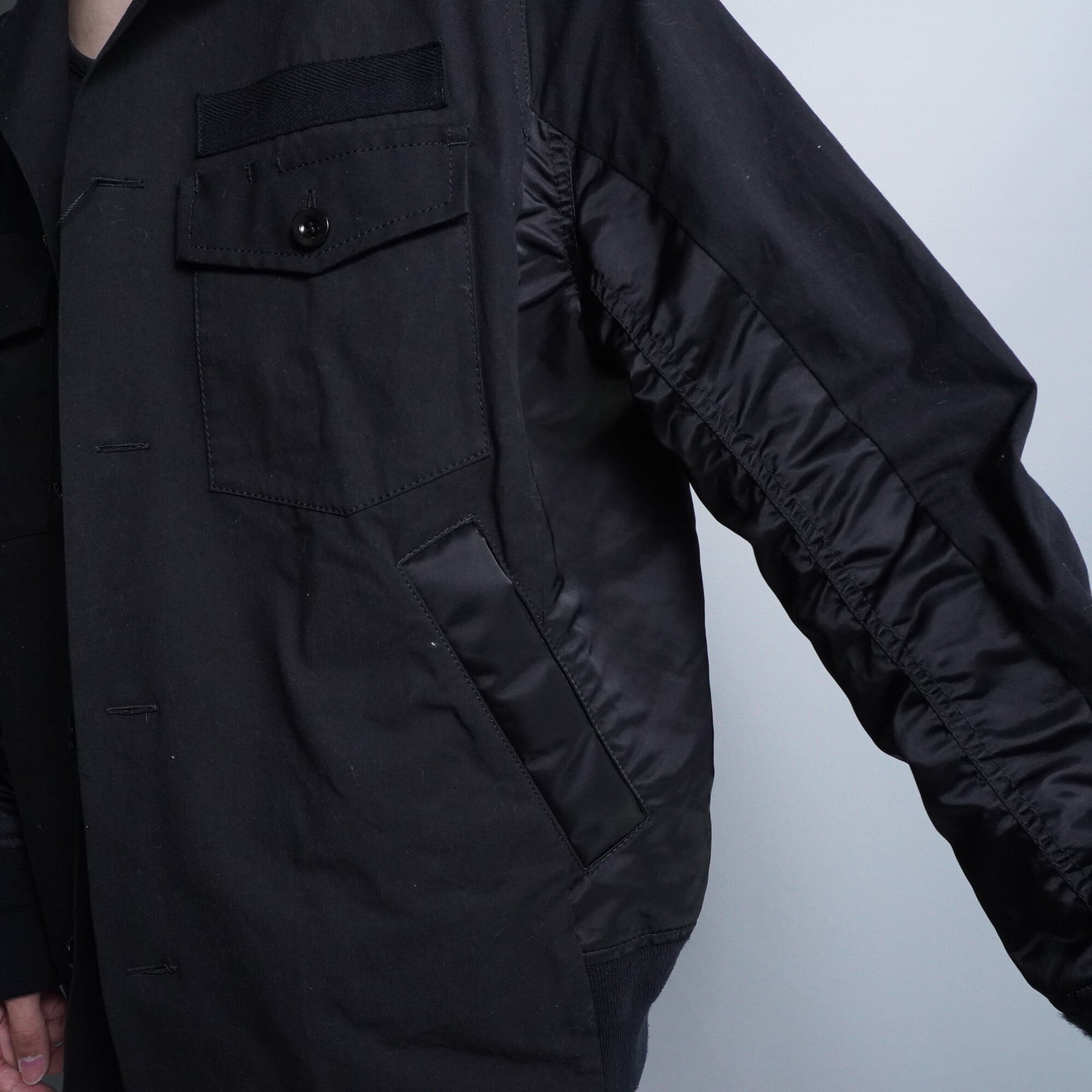 sacai】21SS Cotton Oxford Nylon Twill Shirt | ブランド古着屋 sacai】21SS Cotton Oxford Nylon Twill Shirt | ブランド古着屋