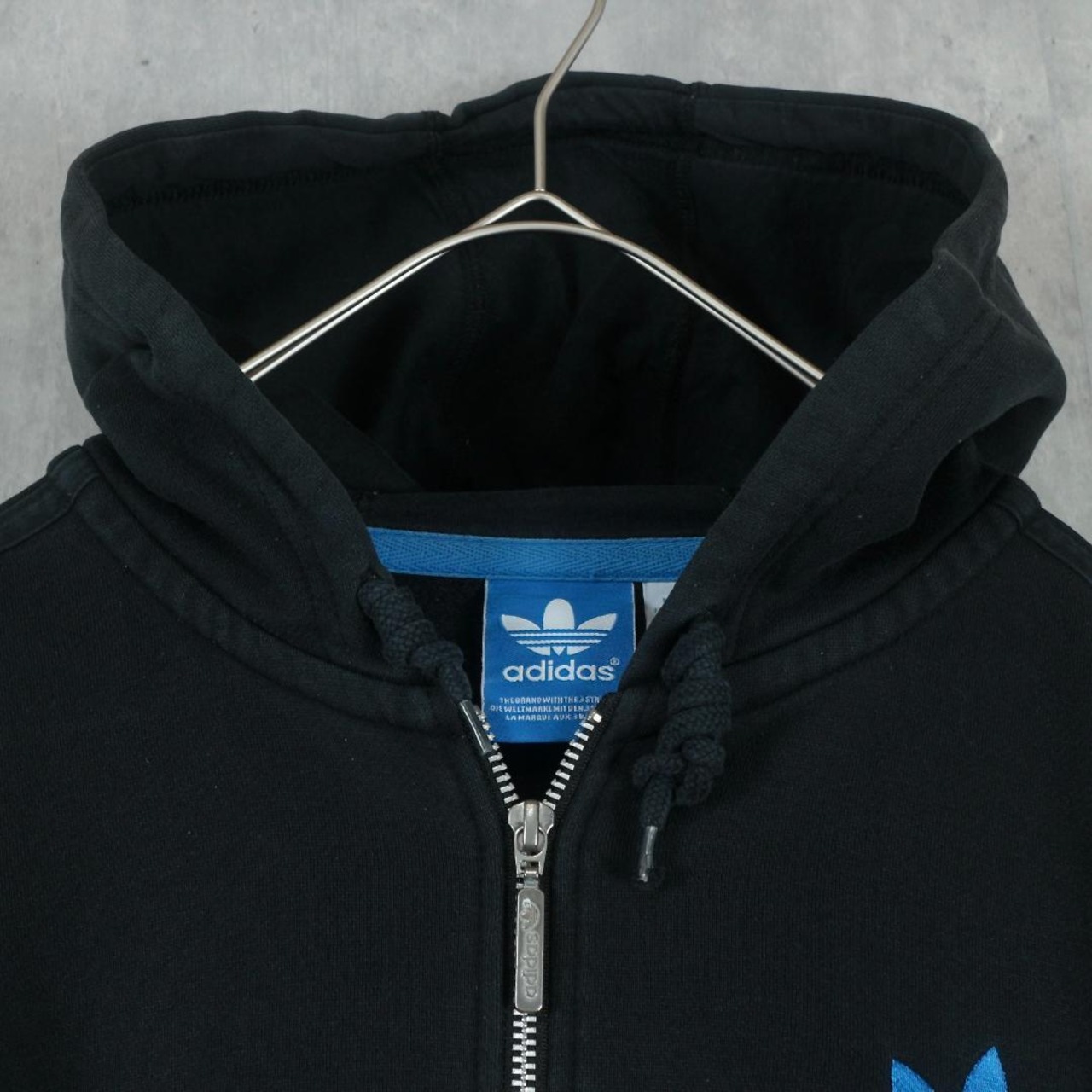 adidas アディダス フルジップパーカー トレフォイル ワンポイント 