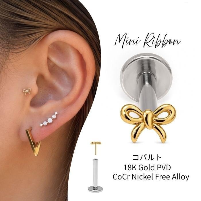 14G ANATOMETAL 限定商品/Limited Item 4mm ベゼルセットジェムエンド