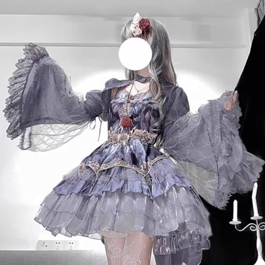 ____ri__125企画ティアードフリルドレスSET | mystic(ミスティック