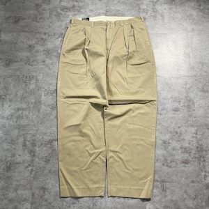 80s-90s Ralph Lauren USA製 w38 ブラウンチノパンツ