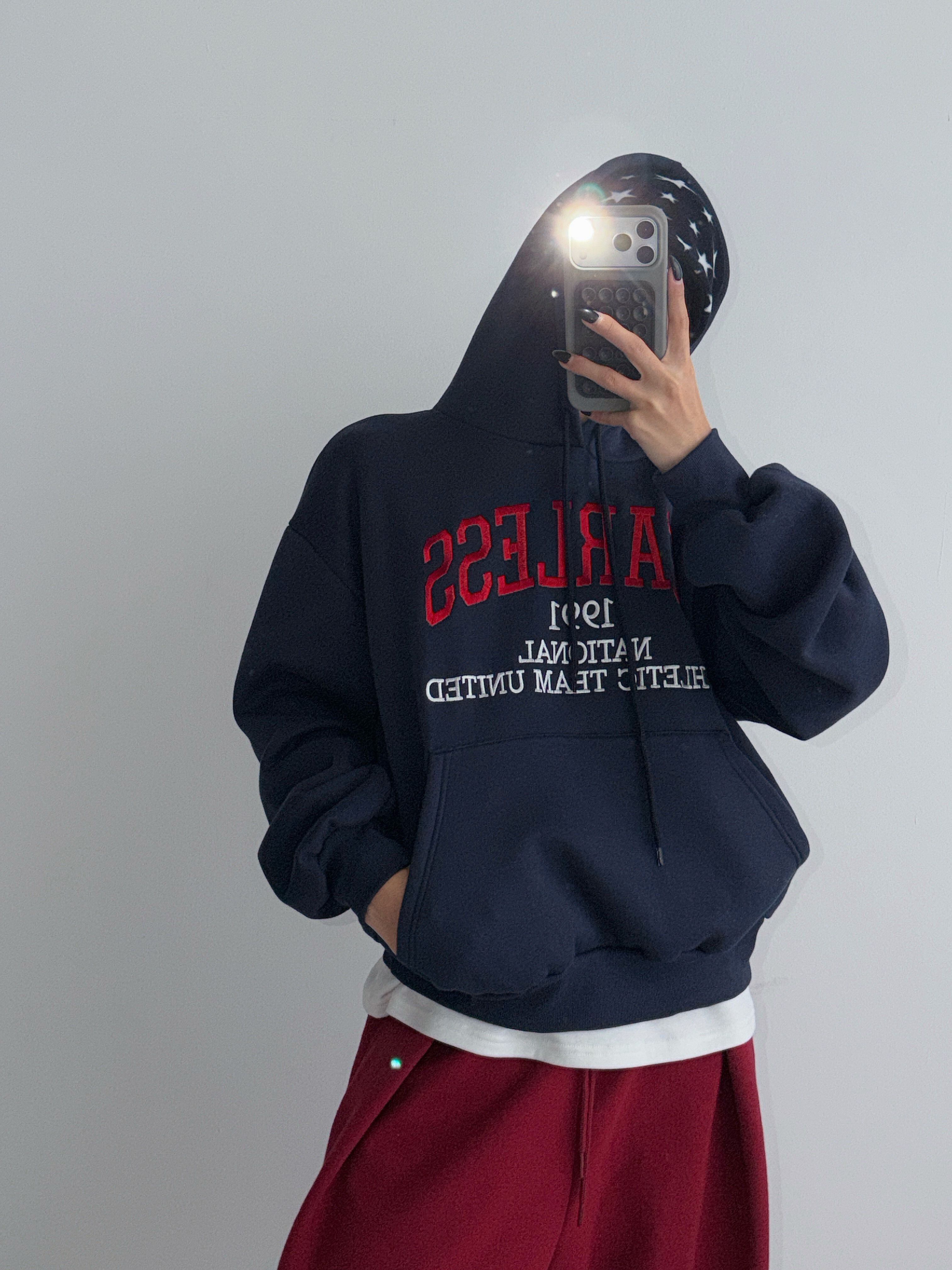 80's RUSSELL ATHLETIC w-face parka made in USA size/L ラッセル