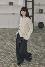 DU260708 Tuck Design Button Tops