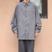 BRANDINI charcoal gray smooth cloth shirt