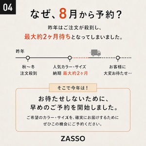 【予約販売】ZASSO SHELL PARKA｜ZIP-IN SYSTEM対応