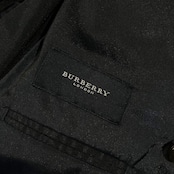 BURBERRY LONDON バーバリー 銀ボタン 背抜き ダブル テーラードジャケット 96-86-170 AB5/ネイビー ブラック メンズ