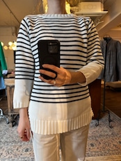 Jantzen USA Striped Cotton Knit Sweater