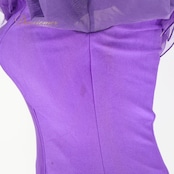 社交ダンス 衣装 ワンピース ドレス パープル系 クリエイトサン Create-Sun 紫 レース フリル 無地 軽い パーティ 発表会 ダンス コスチューム おしゃれ レディース ステージ衣装 紫色 女性 ダンスパーティ