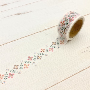 なかうちわか　マスキングテープ　floral pattern