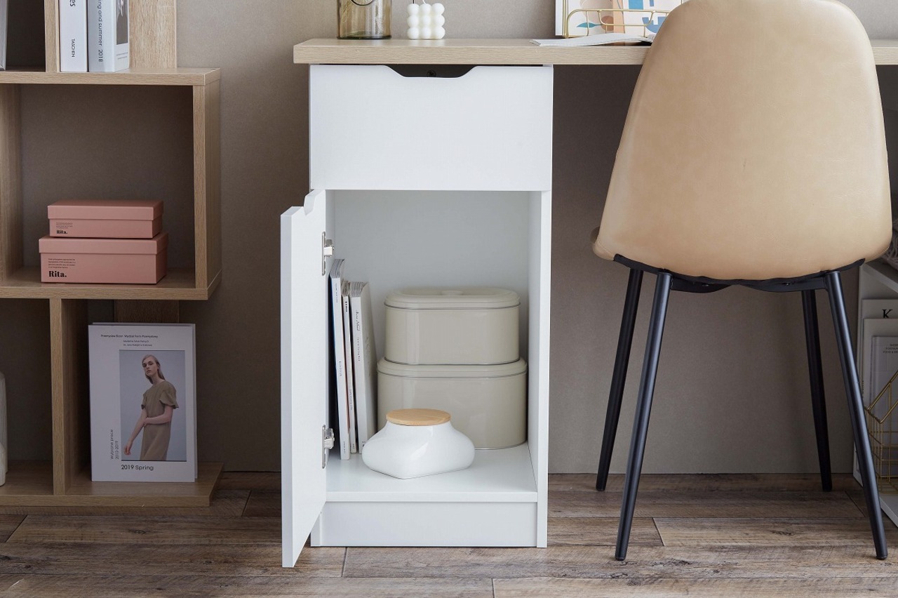 【幅120cm】Ella 収納付きデスク