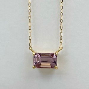 ［Pink Diaspore Necklace］0.99ct/K18YG