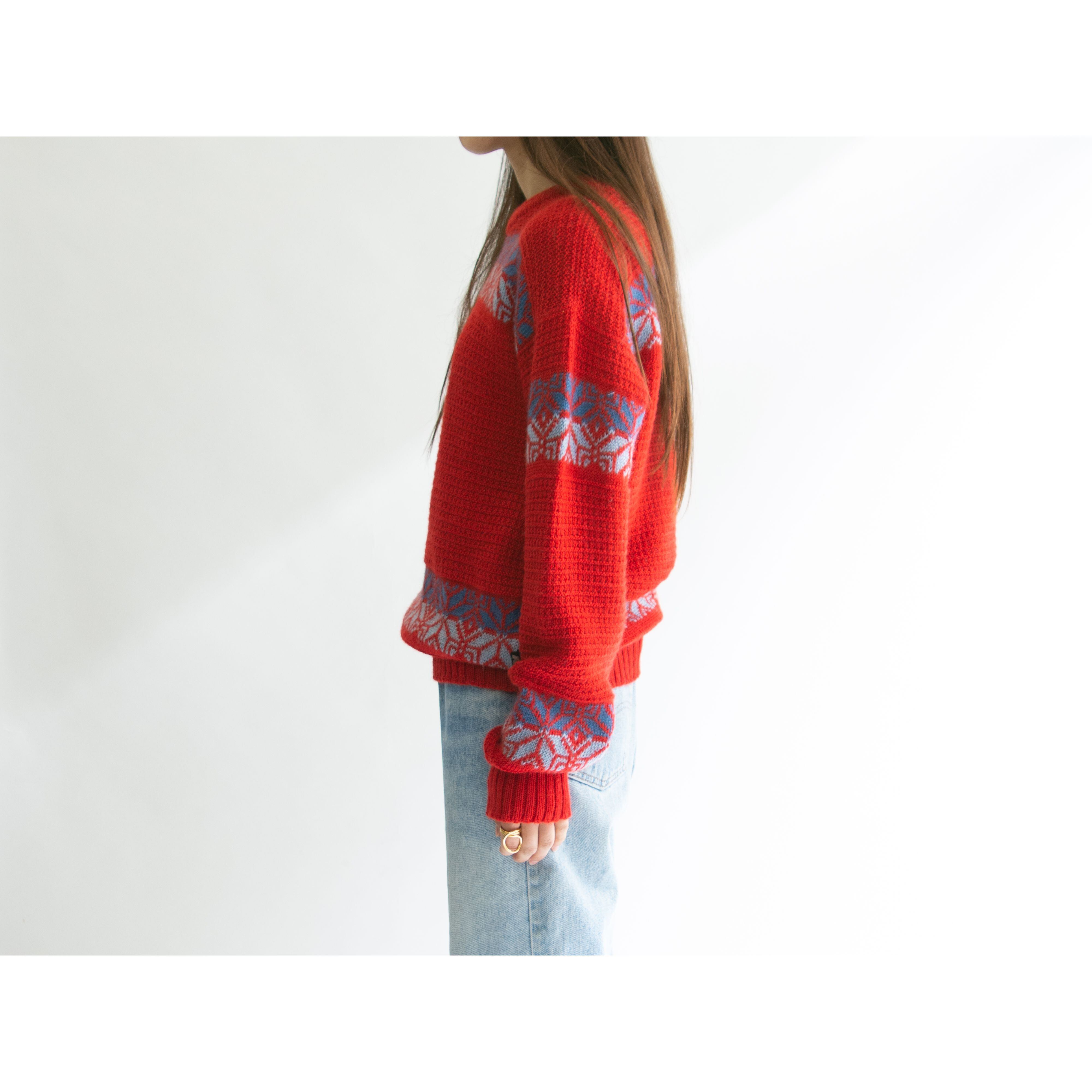 【K-WAY】Made in Italy 100% pure wool Nordic sweater（ケーウェイ イタリア製ノルディックウールセーター ニット）12b