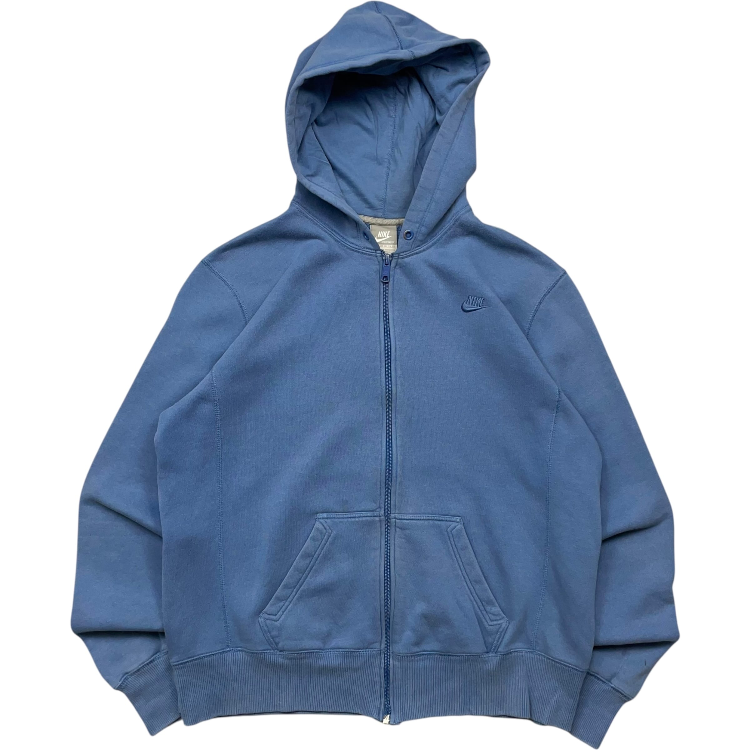《XL》 NIKE ナイキ スウェットパーカー ワンポイント 刺繍 スカイブルー no.5187