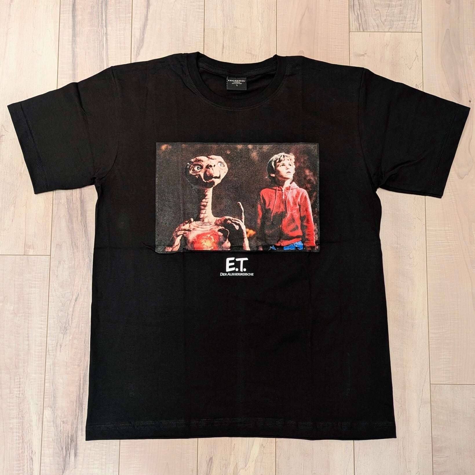【 E.T. ( イーティー )】 『E.T. &エリオット 』Tee / 映画Tシャツ / 80'MOVIE / Tシャツ / BLACK〚アメリカン雑貨 アメトイ〛