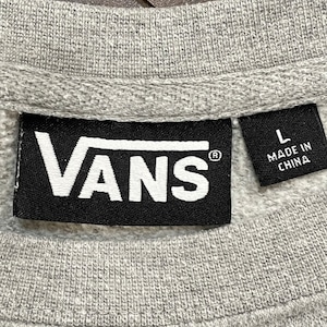 【VANS】バックプリント ワンポイント ロゴ プリント スウェット トレーナー VANS OFF THE WALL サイズL  バンズ US古着