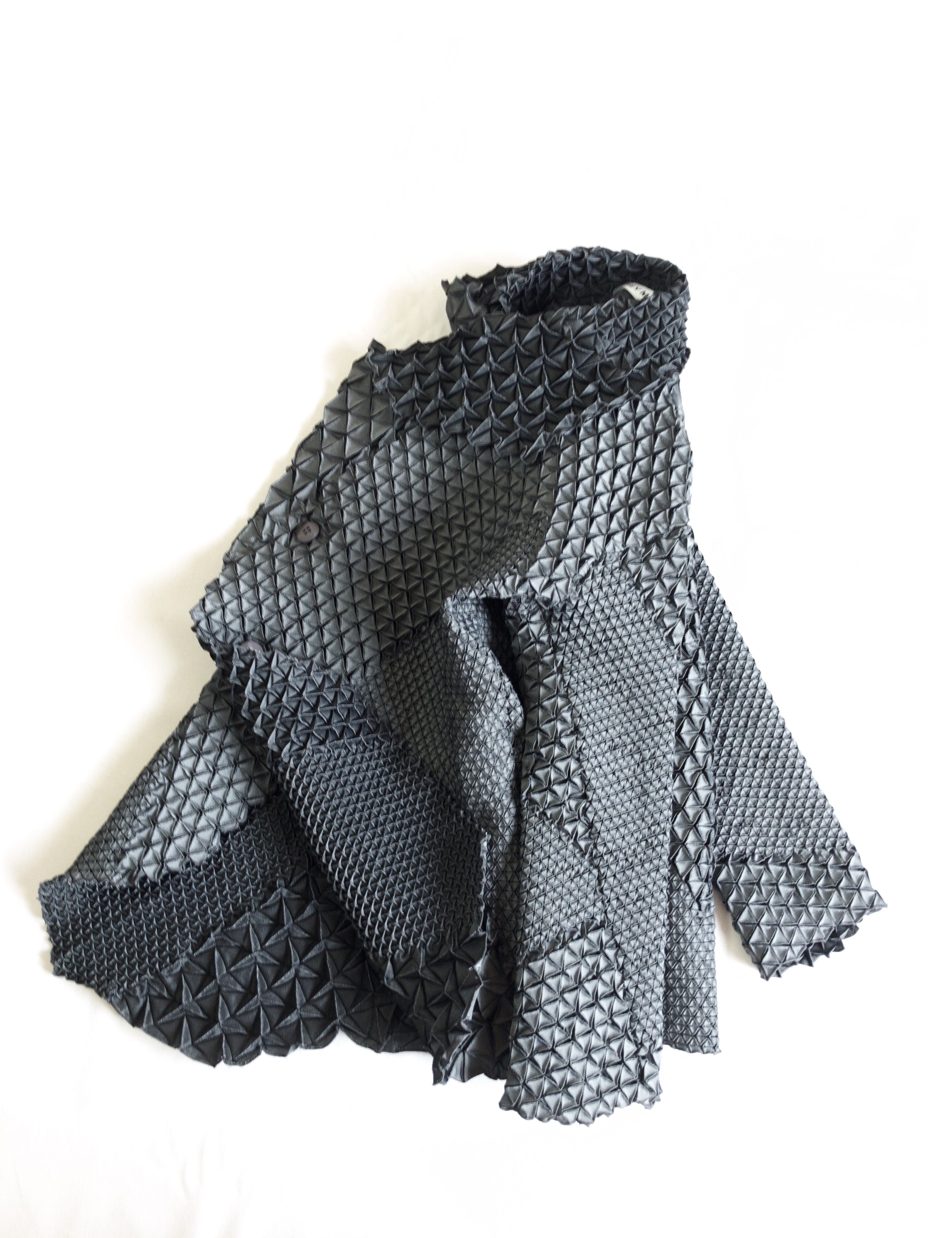 17ss ISSEY MIYAKE 3Dスチームストレッチ デザインジャケット