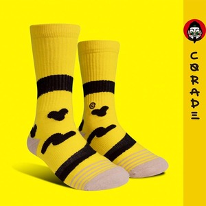 corade X Orzysox　笑顔黄色　靴下  メンズ・レディース・ユニセックス