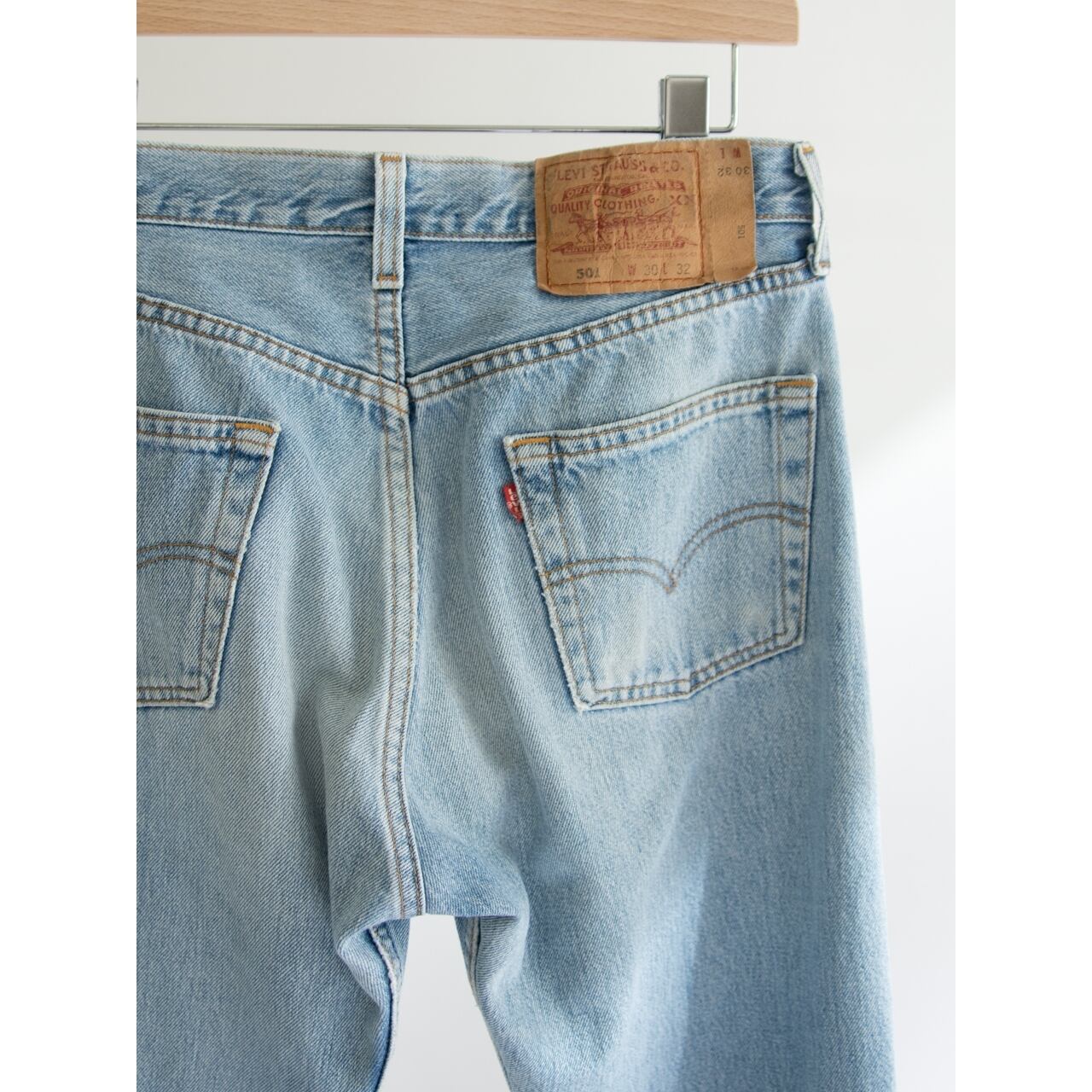 【LEVI'S 501】Made in U.S.A. 90's Straight Denim Pants W30 L32(リーバイス アメリカ製 ストレートデニムパンツ ジーンズ)