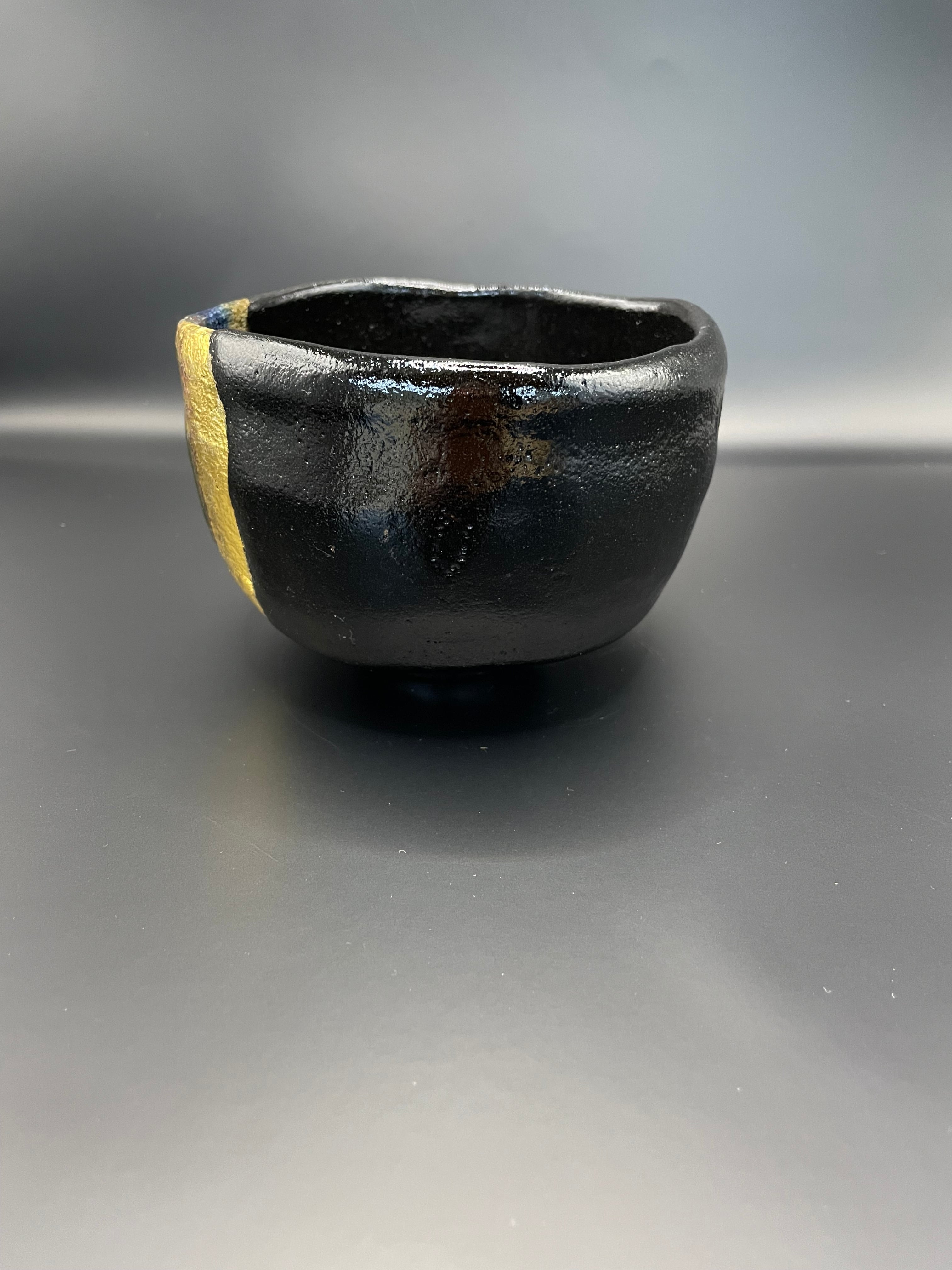 茶道具 茶碗 黒楽 黒茶碗 幕釉 佐々木昭楽 新品 楽茶碗 虚室 松楽 窯変黒楽茶盌」佐々木虚室 | takako_market