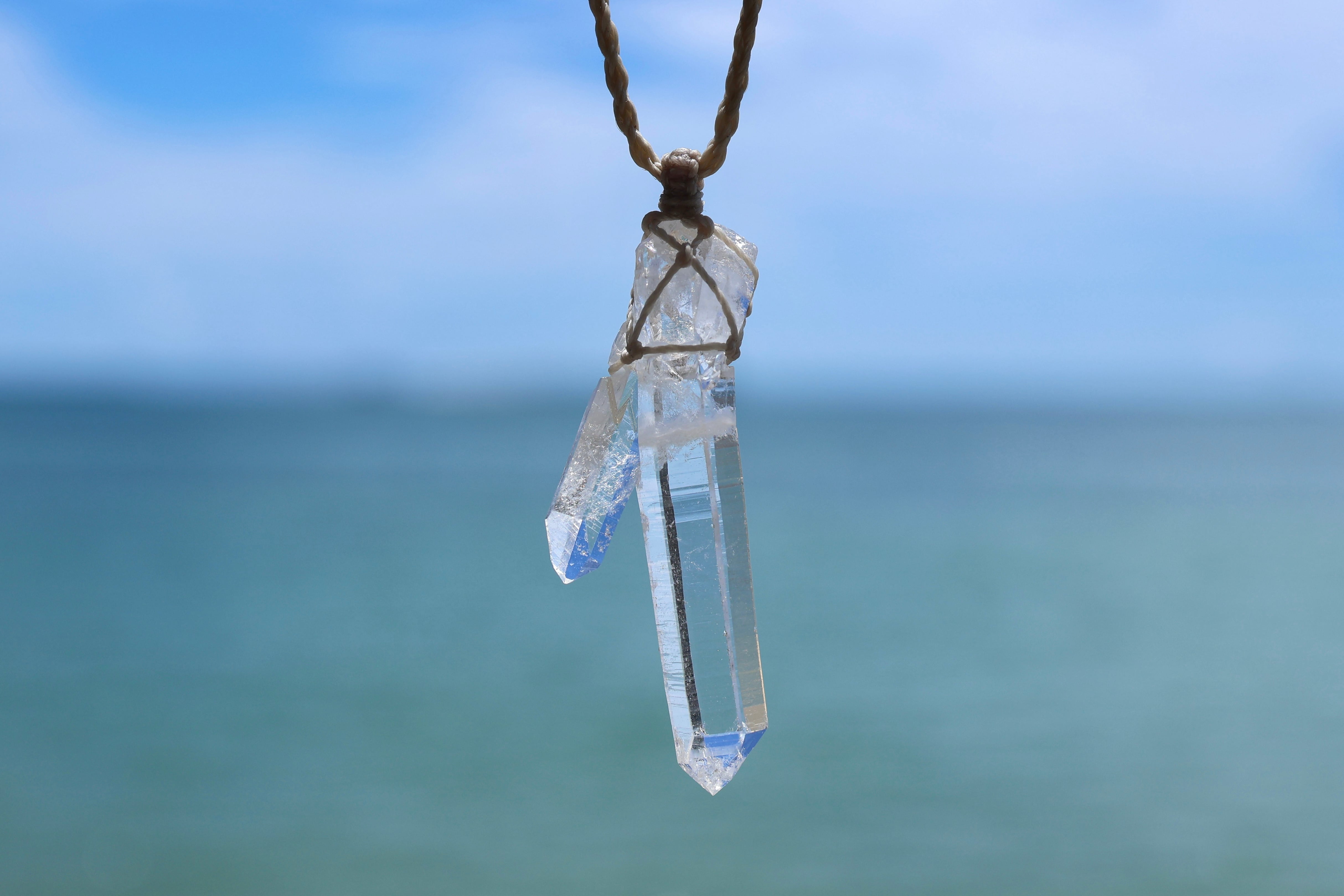 【専用】Laphus ヒマラヤ水晶ネックレス ヒマラヤ水晶ネックレス ガネーシュヒマール産 | 石垣島の夜光貝