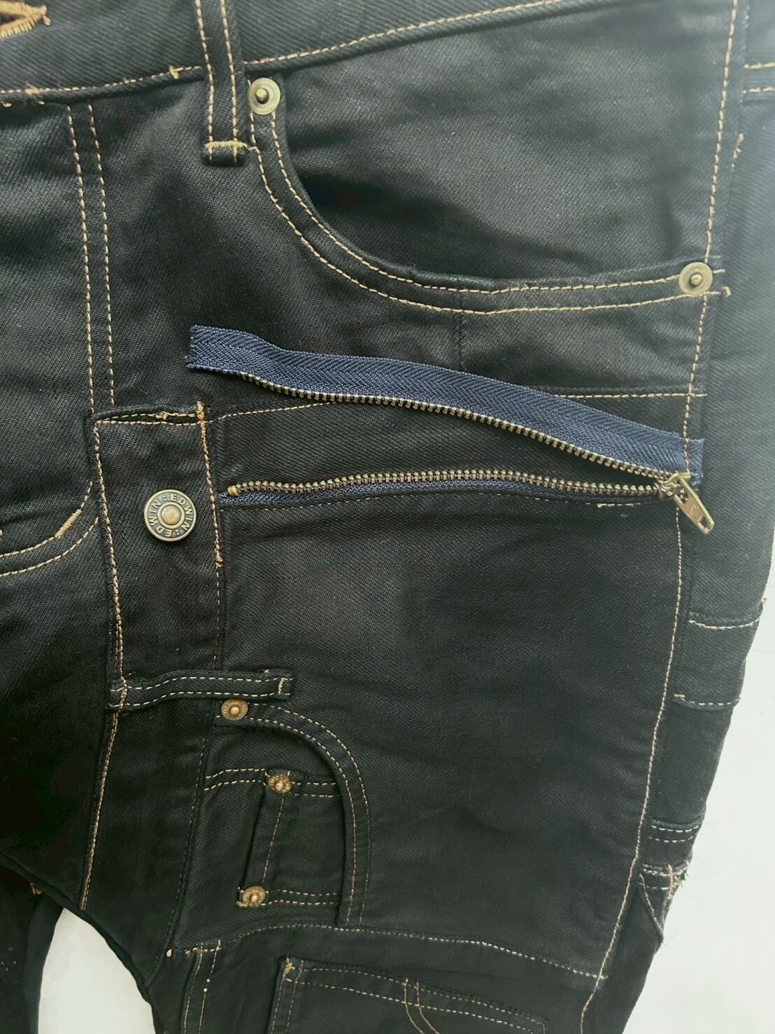 2000AW 20471120 recycle up collection paper Rebuild Denim Pants