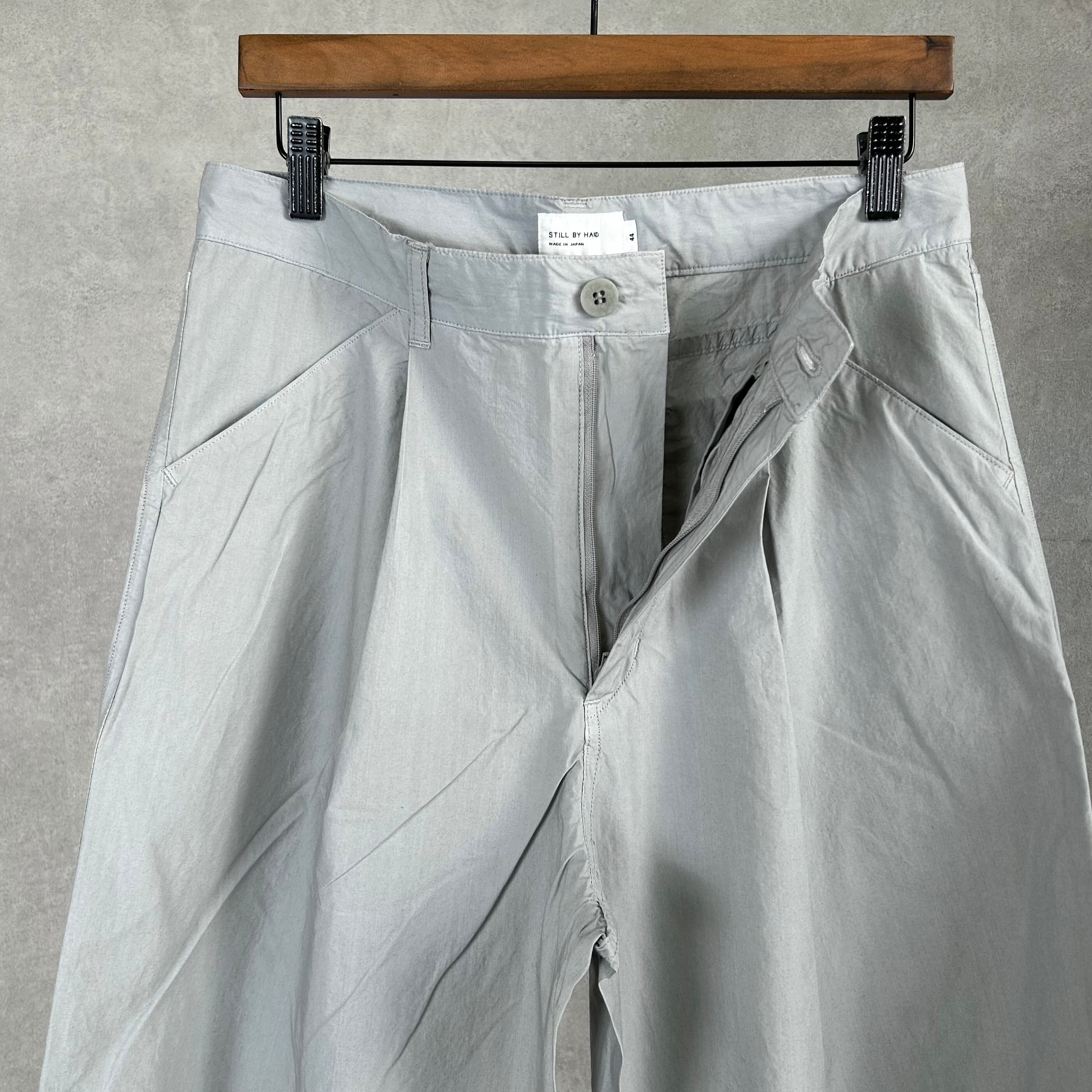 26SS》【STILL BY HAND】TYPEWRITER TACK WIDED TROUSERS スティルバイ