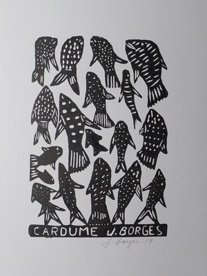 J.BORGES ジョタ・ボルジェス 木版画 M　【CARDUME】