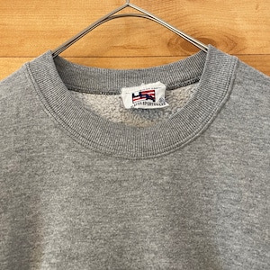 【USA PLAYER SPORTWEAR】カレッジ 刺繍ロゴ デイビッドソン大学 スウェット トレーナー XL アメリカ古着