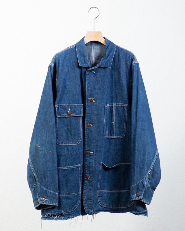 vintage "BIG MAC" good damaged denim coverall jacket