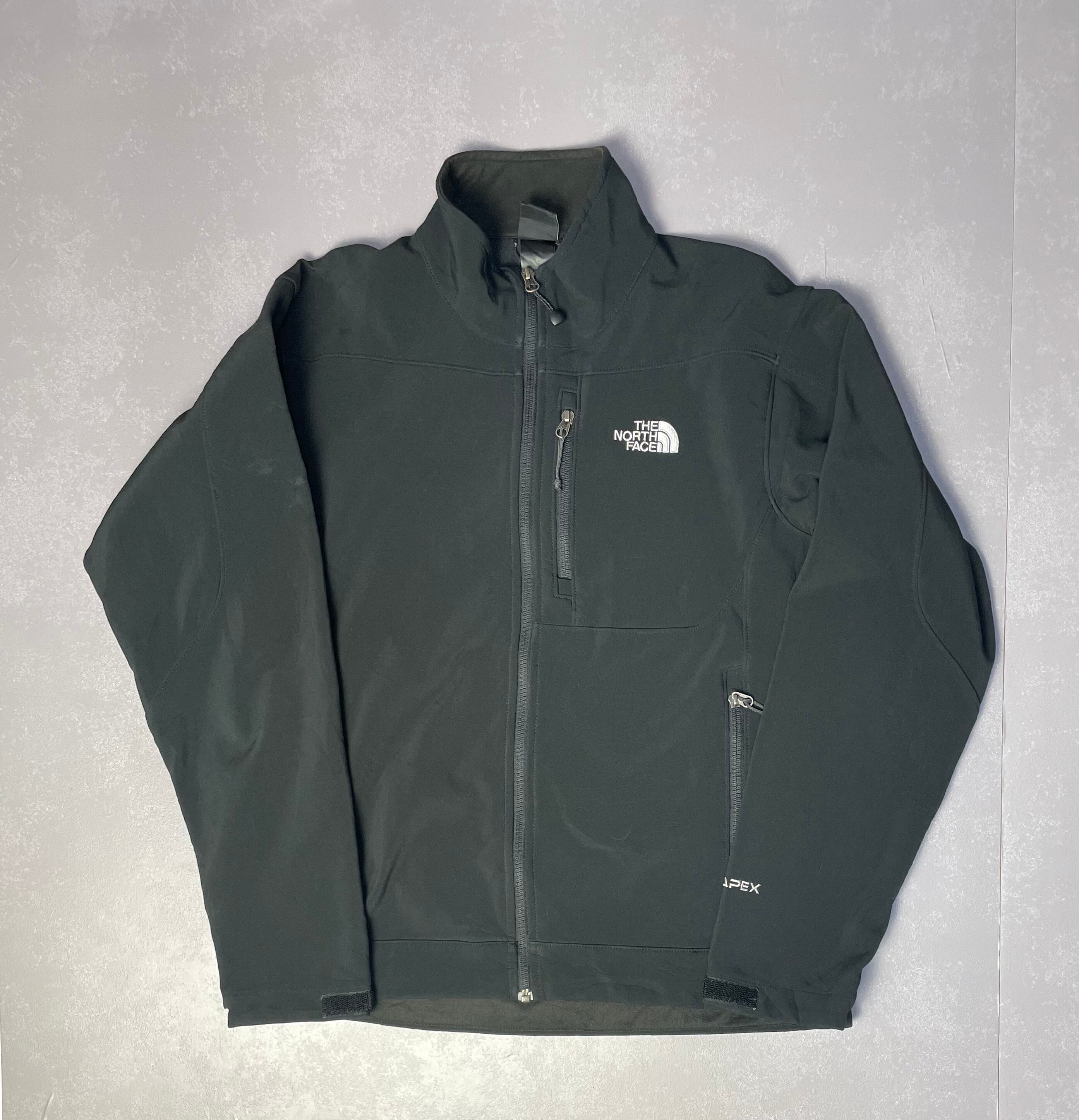 THE NORTH FACE THE NORTH FACE ザ ノースフェイス ノースフェイス APEX エイペックス ソフトシェル アウトドアジャケット メンズM 古着 フリースライナー ブラック 黒 【アウトドアジャケット】