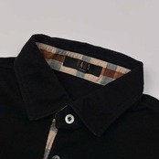 DAKS ダックス ポケット 半袖 ポロシャツ M/ブラック メンズ