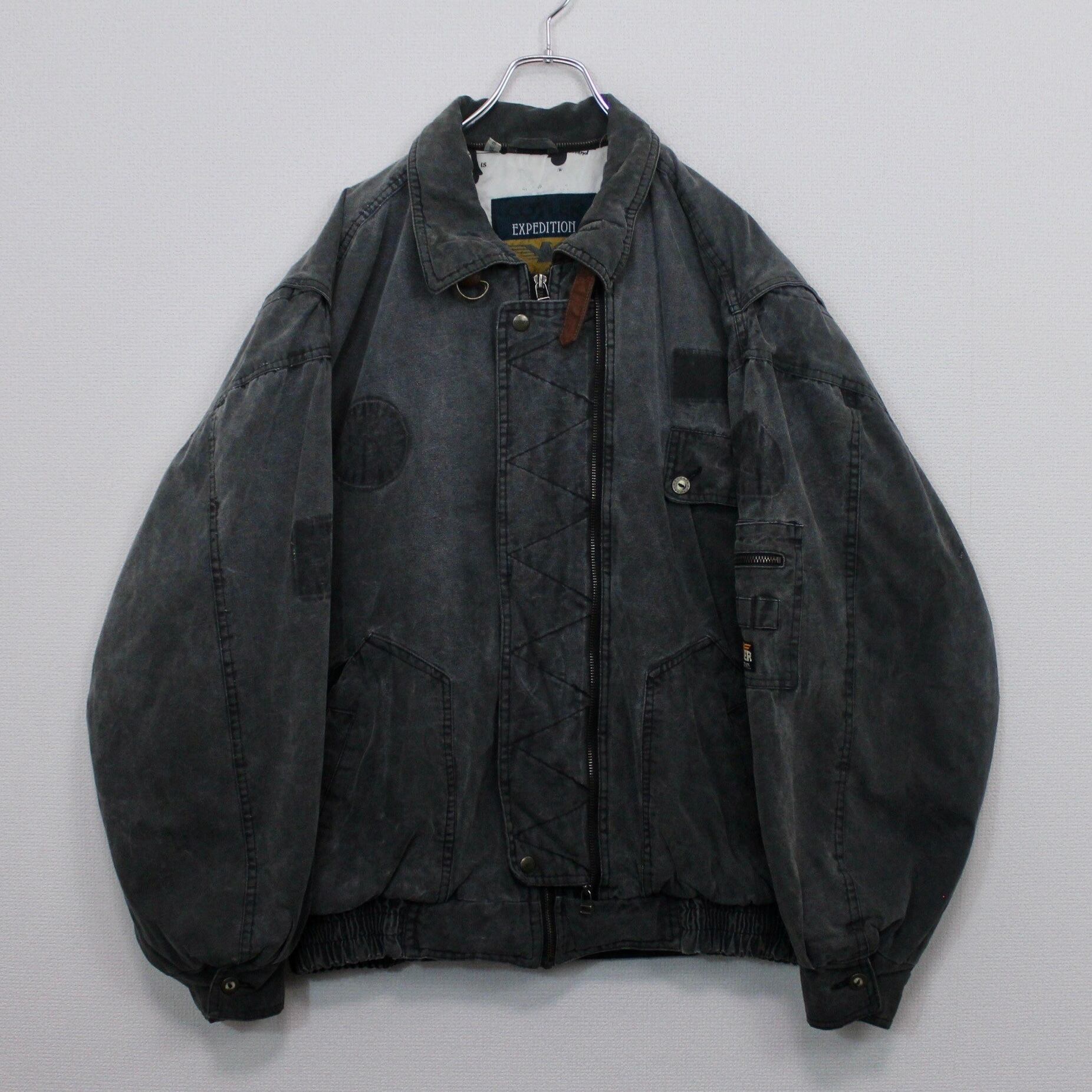 Vintag] 90s 苦し 2way gimmick Bomber jacket