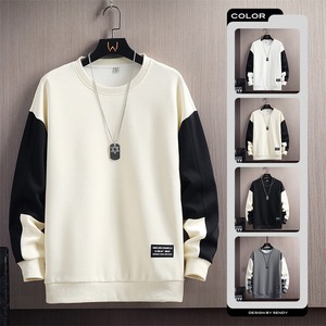 スウェット トレーナー プルオーバー メンズ 4色 M-4XL クルーネック トップス ストリート カジュアル 春秋 25zm1422