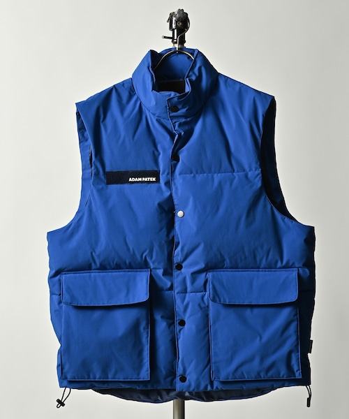 ADAM PATEK  back coating ripstop looose padded vest (BLU) AP2323018