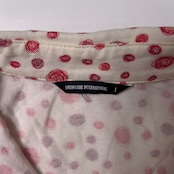 DRESS CODE INTERNATIONAL ドレスコードインターナショナル 総柄 半袖ポロシャツ 1/ホワイト レッド/ZOY