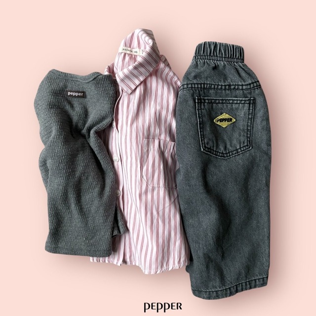 【即納】PEPPER/Kancho Shirt(pink)