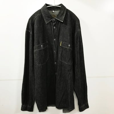 ARMANI JEANS アルマーニ ジーンズ 長袖 デニムシャツ グレー M ...