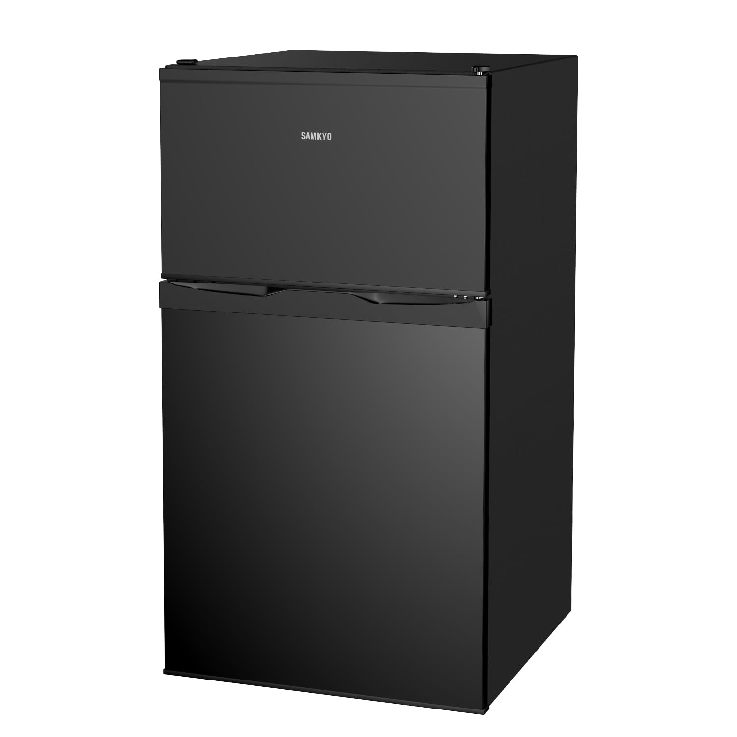 東京Deco] 冷蔵庫 87L 2ドア 直冷式 小型 幅47cm ダークウッド 左右