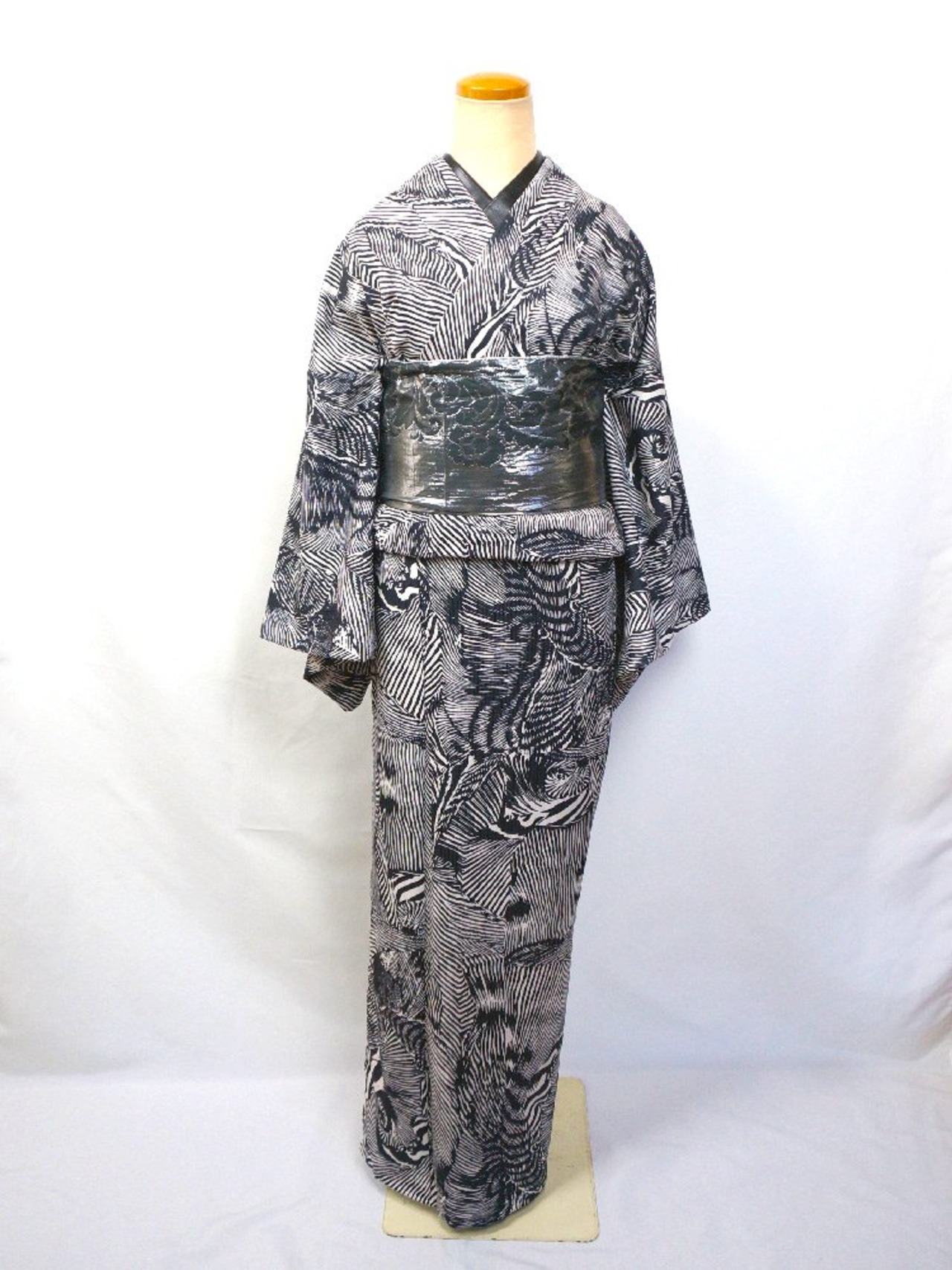 【受注商品】Rumi Rockキモノ「ねじり縞」　[A1575]