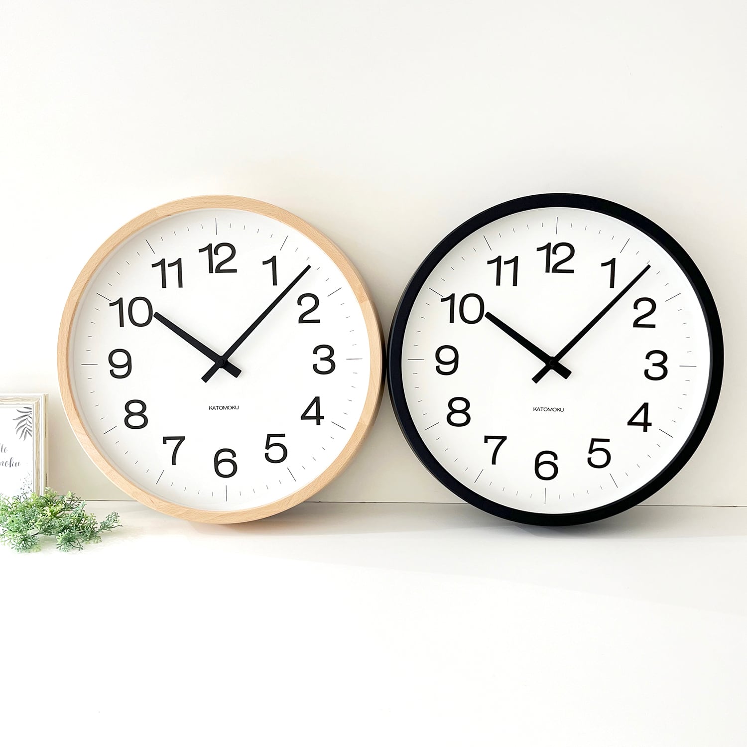 KATOMOKU muku clock 16 LL ナチュラル km-116NA 掛け時計 | 加藤木工