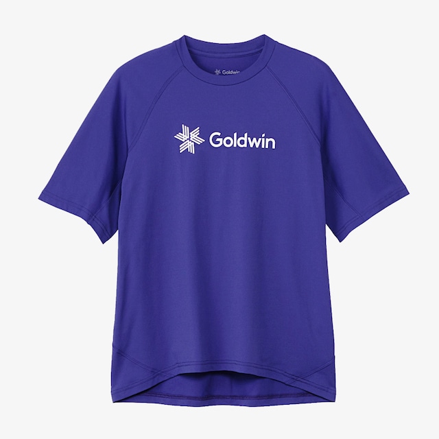 Goldwin / Logo WF Dry T-shirt（GA63308）ロゴ WF ドライ Tシャツ（ユニセックス）ブルーバイオレット