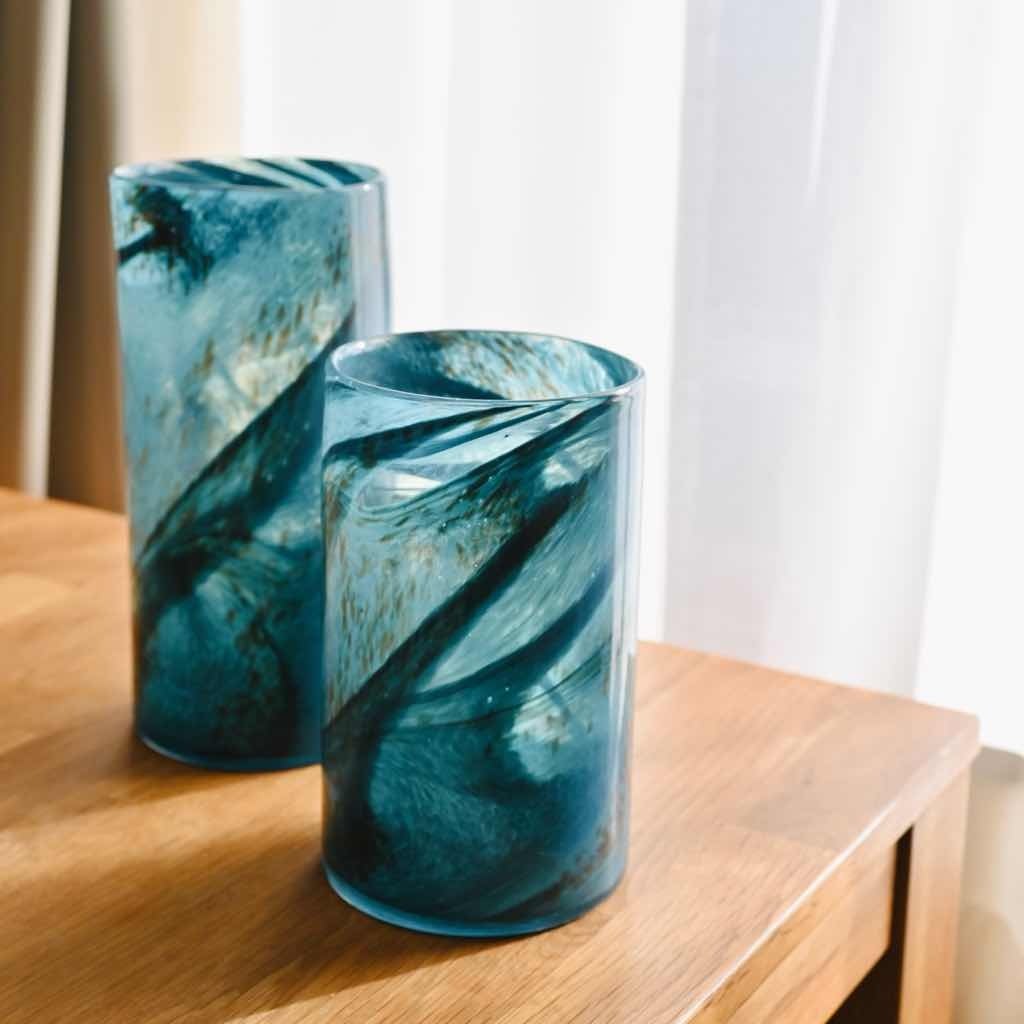 イタリア 花瓶 フラワーベース ブルー 黄色 クラシック 656-25BY イタリア 花瓶 フラワーベース ブルー 黄色 クラシック 656-25BY