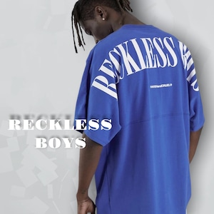 RECKLESS BOYS ロゴ オーバー Tシャツ/筋トレ/sport/wear/服/GYM/ボディビル/ゴールドジム/ウェア/メンズ/レディース