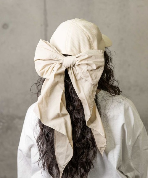 スカーフリボンキャップ