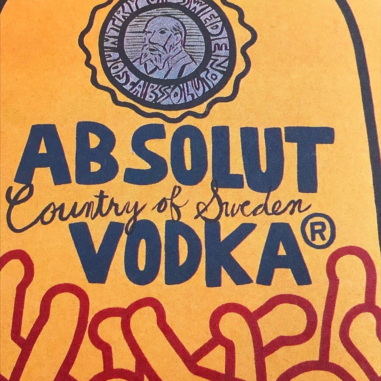 1986(Printed:1990)Keith Haring/Absolut Vodka　太子額付き