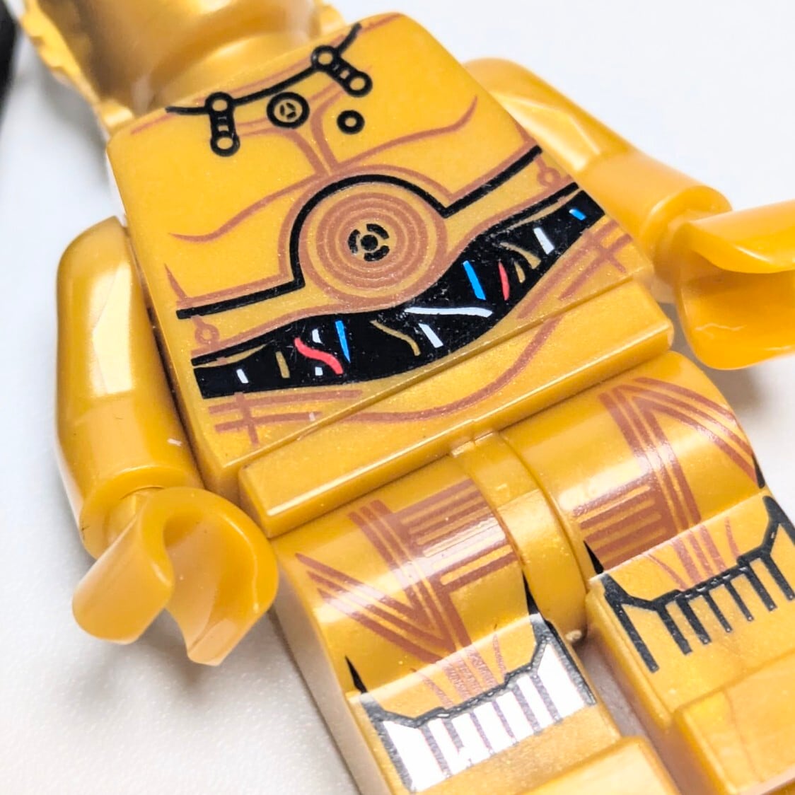 ★ブロックフィギュアキーホルダー★ 【スターウォーズ(Star Wars)】 C-3PO〚アメリカン雑貨 アメトイ〛