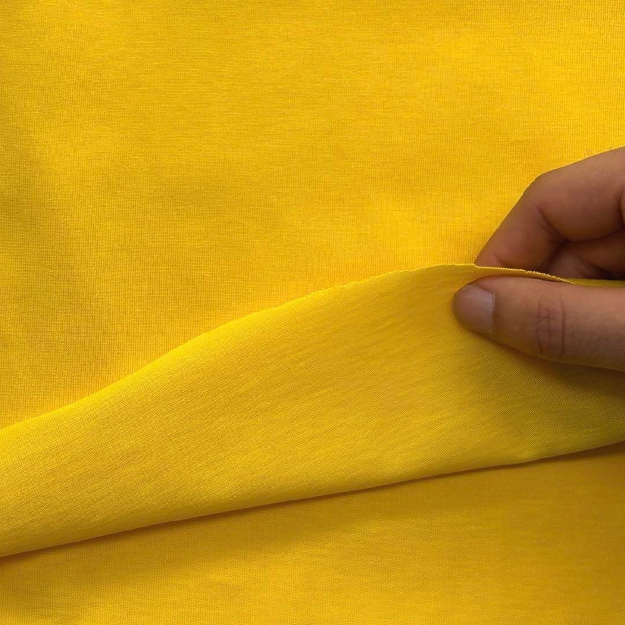 ★TB482◆2m◆訳あり◆綿100%天竺ニット生地◆レモンイエロー