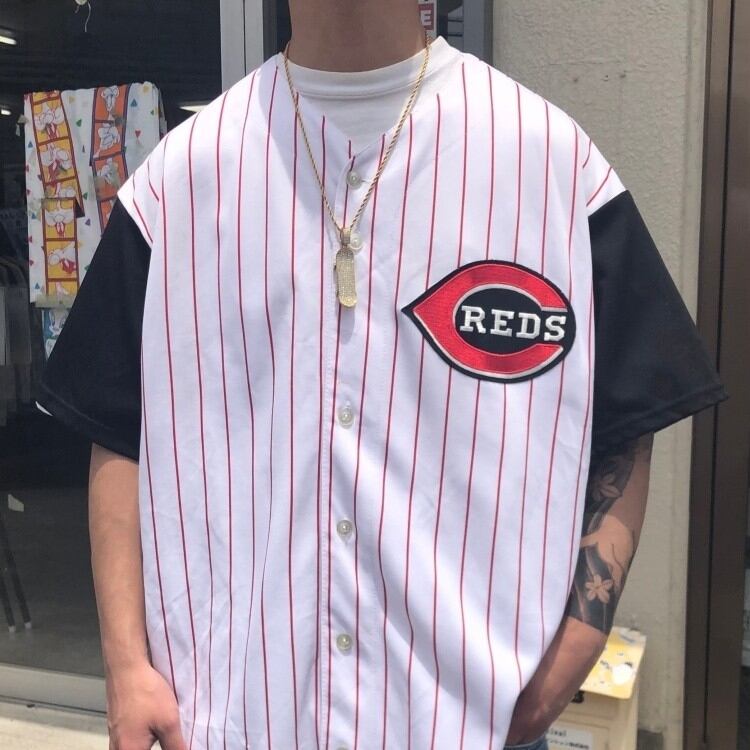 送関込 Majestic MLB ノースカロライナ ベースボールシャツ