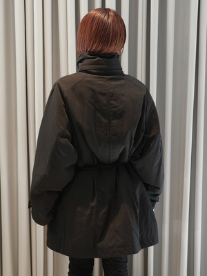 【26AW | WOMEN】Mame Kurogouchi マメ クロゴウチ / トップス / Nylon Twill Work Jacket　MM26FW-CO083
